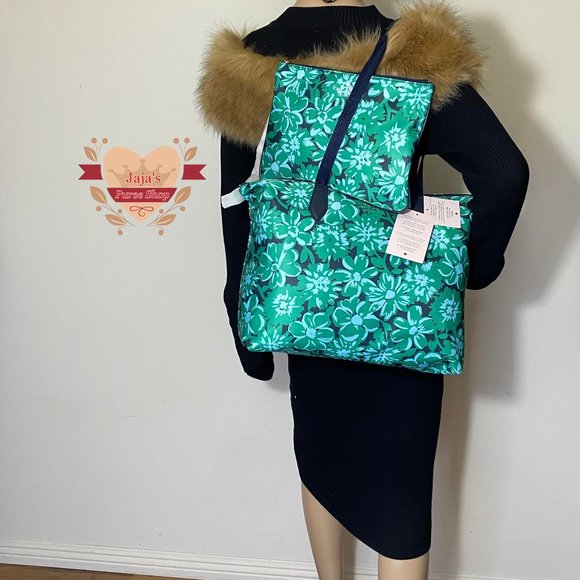 💚Kate Spade New York Polyester Floral Print Bag W/ Wristlet-SET💚 - Picture 14 of 16